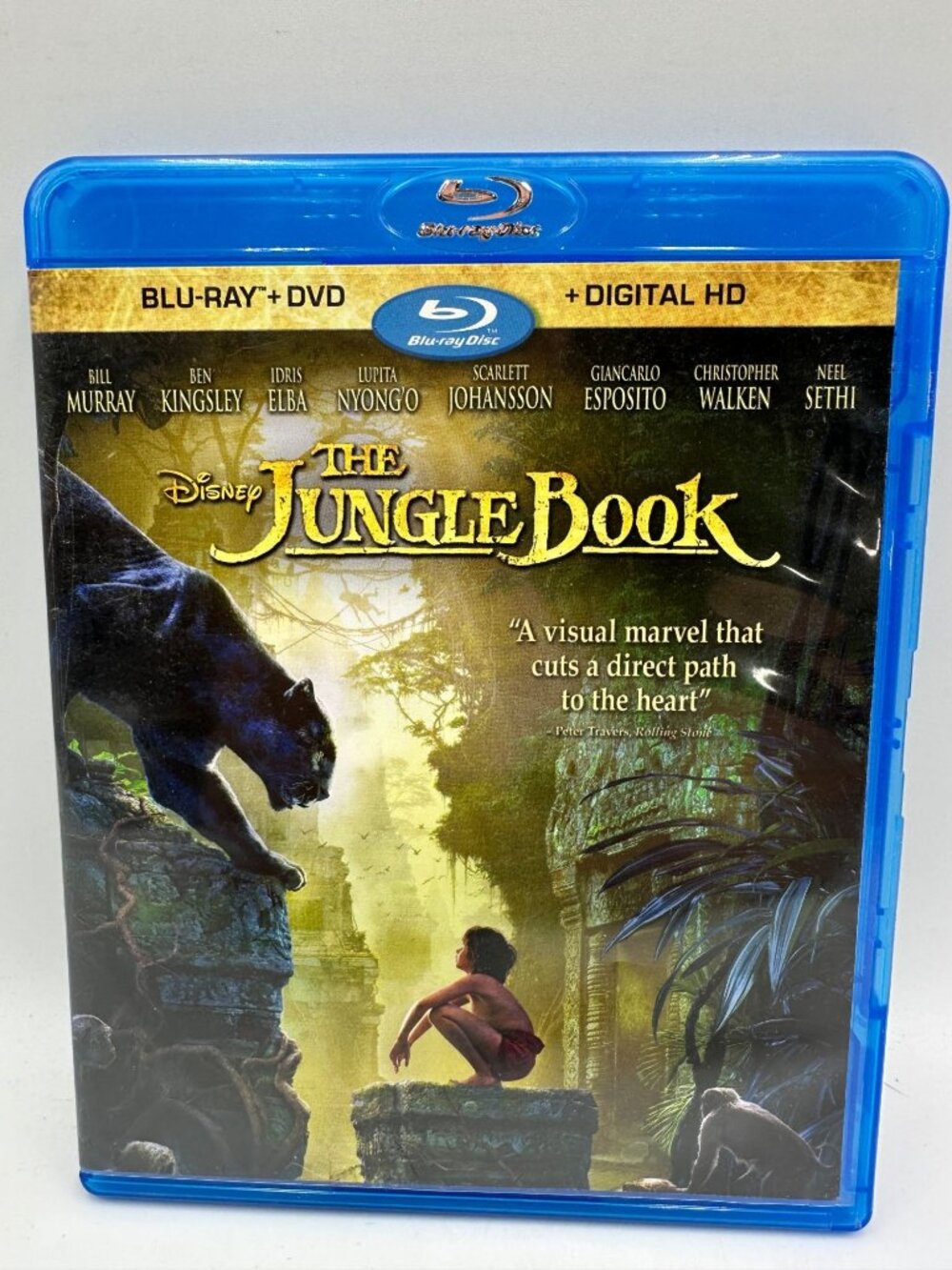 Disney The Jungle Book BluRay DVD  2016 LiveAction PG Bill Murray Edition
